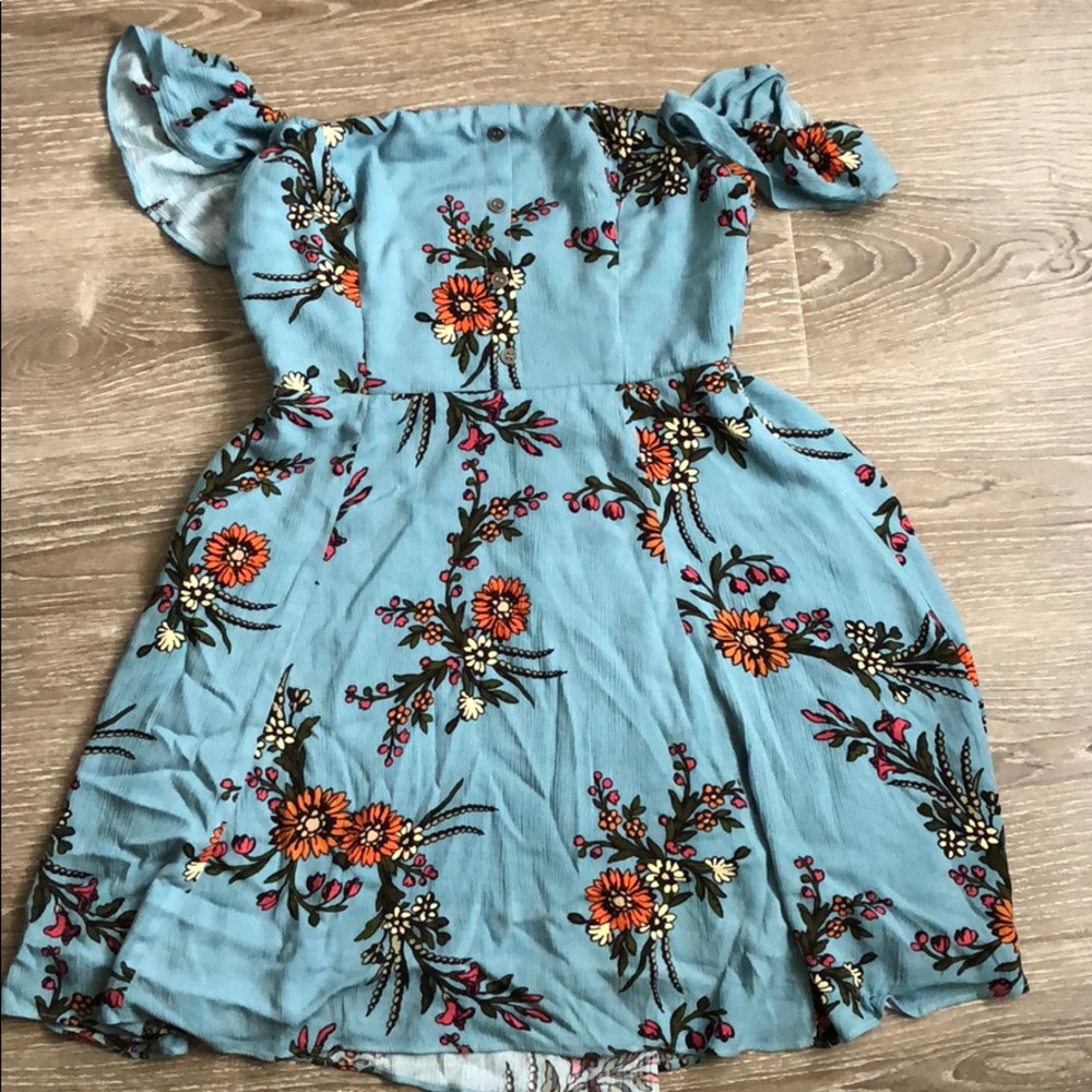 Off the shoulder floral dress
